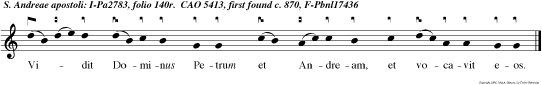 Vidit Dominus Petrum et Andream, et vocavit eos.