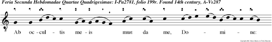 Ab occultis meis mun da me, Domine: et ab alienis parce servo tuo.