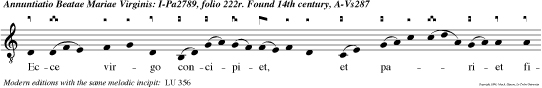 Ecce virgo concipiet, et pariet filium: et vocabitur nomen ejus Emmanuel.