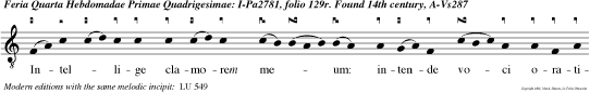 Intellige clamorem meum: intende voci orati0nis meae, Rex meus et Deus meus: quoniam ad te orabo, Domine.