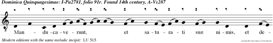 Manducaverunt, et saturati sun nimis, et desiderium eorum attulit eis Dominus non sunt fraudati a desiderio suo.