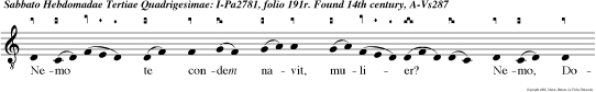 Nemo te condem navit, mulier? Nemo, Domine. Nec ego te condem nabo: jam amplius noli peccare.