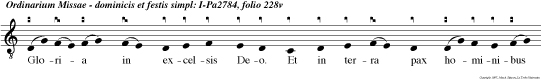 Gloria. Et ego nesciebam.