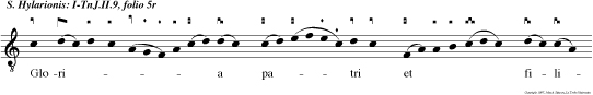 Gloria patri et filio et spiritui sancto. Donec virgo sine viro genuit puer pe-ra