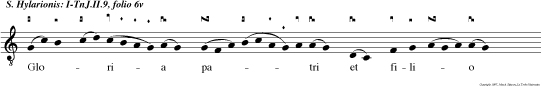 Gloria patri et filio et spiritui san  cto. Que domus eterni panis et celestis dicitur.