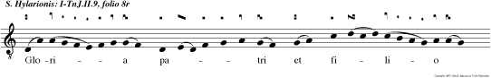 Gloria patri et filio et spiritui sancto. Ad annam ex abundanti respicit egregiam.