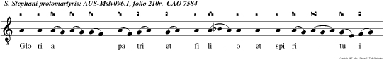 Gloria pa tri et filio et spiritui san cto. Ne proruat alluvio.