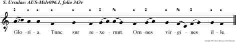 Gloria pa tri et filio et spiritui san cto. Quia parata sunt o   nia.