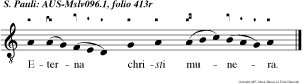 Eterna christi munera.