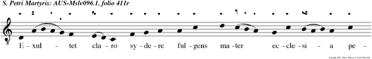 Exultet claro sydere fulgens mater ecclesia petrus martyr in ethere nova profudit gaudia. Pauper pudicus