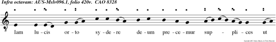 Iam lucis orto sydere deum precemur supplices ut in divirnis actibus nos servet a nocentibus.