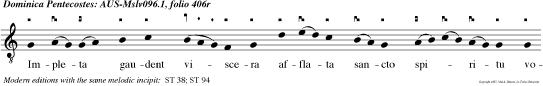 Impleta gaudent viscera afflata sancto spiritu voces diversas intonan fantur dei magnalia. Ex omni
