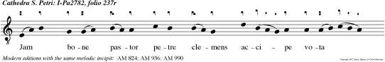 Jam bone pastor petre clemens accipe vota precantum et peccati vincula resolve ti bi potestate tradita qua cunctis celum verbo claudis aperis. Sit trini