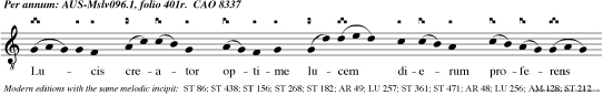 Lu cis creator optime lucem dierum proferens primorduis lucis nove mundi parens originem. Qui  mane