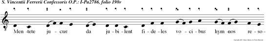 Mentete jucun da jubilent fideles vocibus hymnos resonent canentes nam datus mun do novus est pre cator ante tonatem