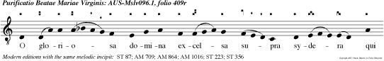 O gloriosa domina excelsa supra sydera qui te creavit provide lactasti sacro ubere.