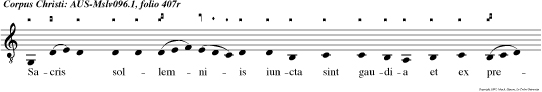 Sacris sollemniis iuncta sint gaudia et ex precordiis sonent preconia recedant vetera nova sint omnia corda voces et opera.