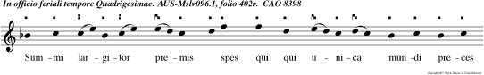 Summi largitor premis  spes qui qui unica mundi preces intende servorum ad te devote clamantum