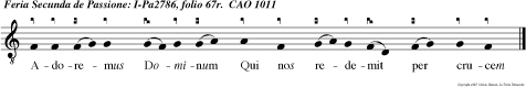 Adoremus Dominum Qui nos redemit per crucem