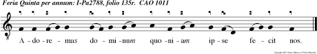Adoremus dominum quoniam ipse fecit nos.