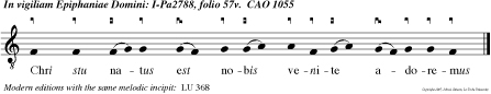 Chri stu natus est nobis venite adoremus