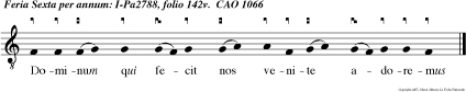 Dominum qui fecit nos venite adoremus