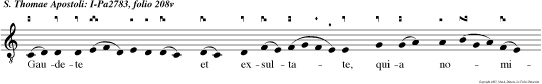 Gaudete et exsultate, quia nomima vestra scrip ta sunt in coelis.