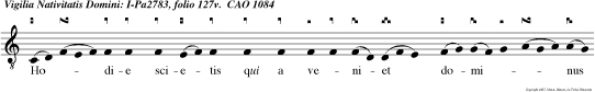 Hodie scietis qui a veniet dominus et mane videbitis   gloriam ejus. Venite.