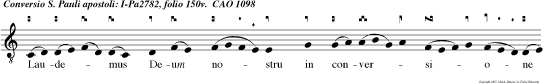 Laudemus Deum nostru in conversione apostoli Pauli.