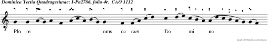 Ploremus coram Domino Deo nostro, qui fecit nos.