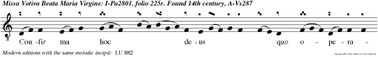 Confir ma hoc  deus  quo opera tus es in no bis  templo tu o quod est in jerusalem tibi offerent reges munera alle  luya.