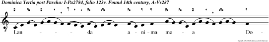 Lauda anima mea Dominum laudabo Dominum in vita mea: psallam Deo meo, quam diu ero, alleluia.