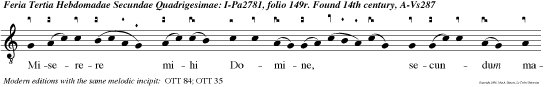 Miserere mihi Domine, secundum magnam misericordiam tuam: dele Domine iniquitatem meam.