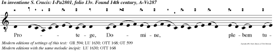 Protege, Domine, plebem tuam, per signum sanctae Crucis, ab omnibus insidiis inimicorum omnium: ut tibi gratam exhibeamus servitutem, et acceptabile tibi fiat sacrificium nostru Alleluia.