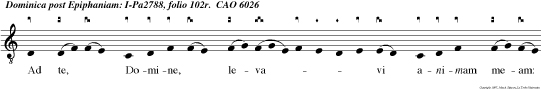Ad te, Domine, levavi animam meam: Deus meus, in te con fido, non erubescam.