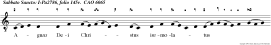 Agnus Dei Christus immolatus est pro