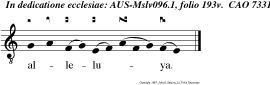 alleluya.