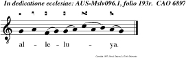 alleluya.
