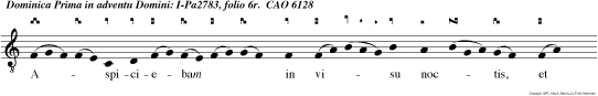 Aspiciebam in visu noctis, et ecce in nubibus coeli Et omnis  populus, tribus et linguae servient e i.