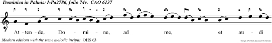 Attende, Domine, ad me, et audi voces adver sariorum meorum Num qui redditur pro bono malum, qui a foderun foveam animae meae.