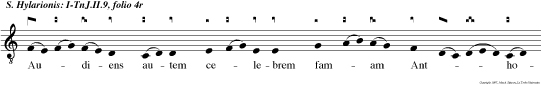 Audiens autem celebrem famam Anthonii arripuit viam celere mox gratia preconii. Ut alumnus esset eius et vitaret quod est peius