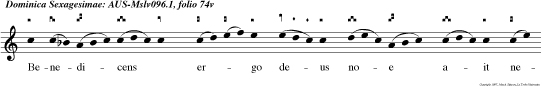 Benedicens ergo deus noe ait nequaquam ultra maledi cam ter re propter hominem. Ad ymaginem quippe dei factus est ho   mo.