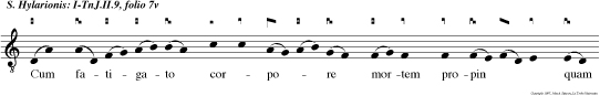Cum fatigato corpore mortem propin quam horruit farinam tunc olerehic coniuncto sorbuit sic usque octogesimum a panibus abstinuit Spiritum exalando.
