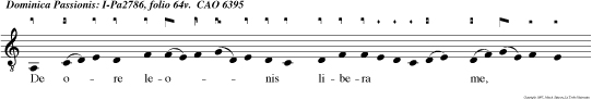 De ore leonis libera me, Domine: Et a cornibus unicornium humilitatem meam.