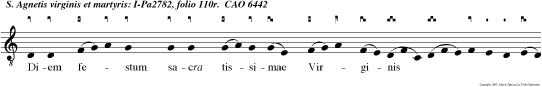 Diem festum sacra tissimae Virginis