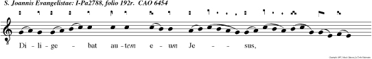 Diligebat autem eum Jesus, quoniam specialis prae rogativa castitis ampliori dilec tione fecerat dignum Qui a virgo elec tus ab ipso, virgo in aevum permansit.