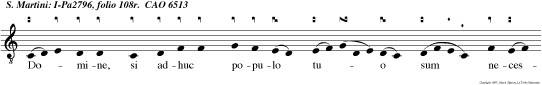 Domine, si adhuc populo tuo sum necessarius, non recuso subire pro ter eos laborem Fiat voluntas tua.