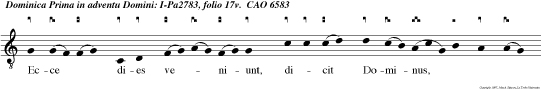 Ecce dies veniunt, dicit Dominus, et suscitabo David germen justum: Et hoc est nomen quo vocabun eum, Dominus justus noster.