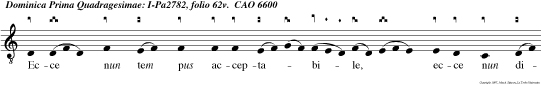 Ecce nun tem pus acceptabile, ecce nun dies salutis: com mendemus nosmetipsos in multa patientia, in jejuniis multis, Per arma justitiae virtutis Dei.