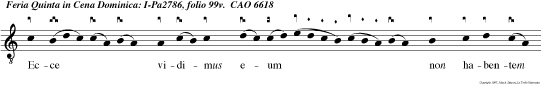 Ecce vidimus eum non habentem